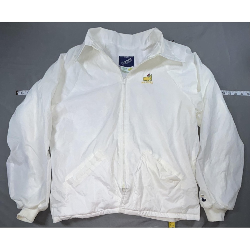 Vintage Masters Jacket Mens XL White Golf Augusta National Duckster Windbreaker
